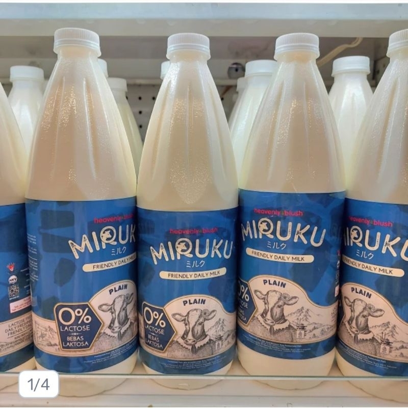 

Heavenly Blush Miruku Lactose Free Fresh Milk - susu tanpa laktosa