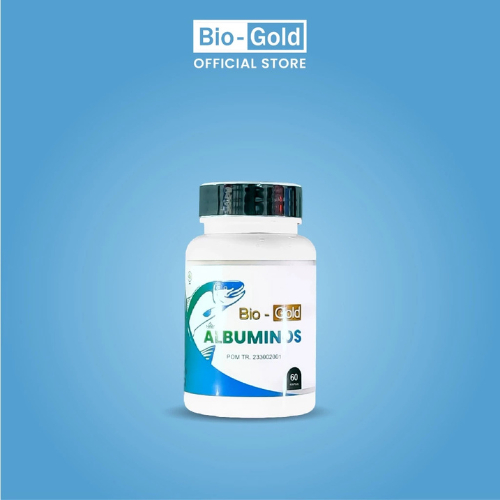 Albuminos Bio Gold - Kapsul Ikan Gabus Albumin Ikan Gabus Channa Stiata 60 Kapsul Original BPOM