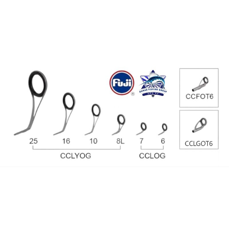 RING GUIDE MARIT FUJI ORIGINAL SET SPINNING MAGURO - RING FUJI SET JORAN - MARIT CCLYOG SET JORAN
