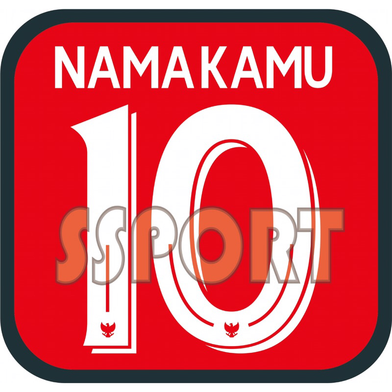 

NOMOR PUNGGUNG JERSEY POLYFLEX NAME SET SABLON SETRIKA STIKER