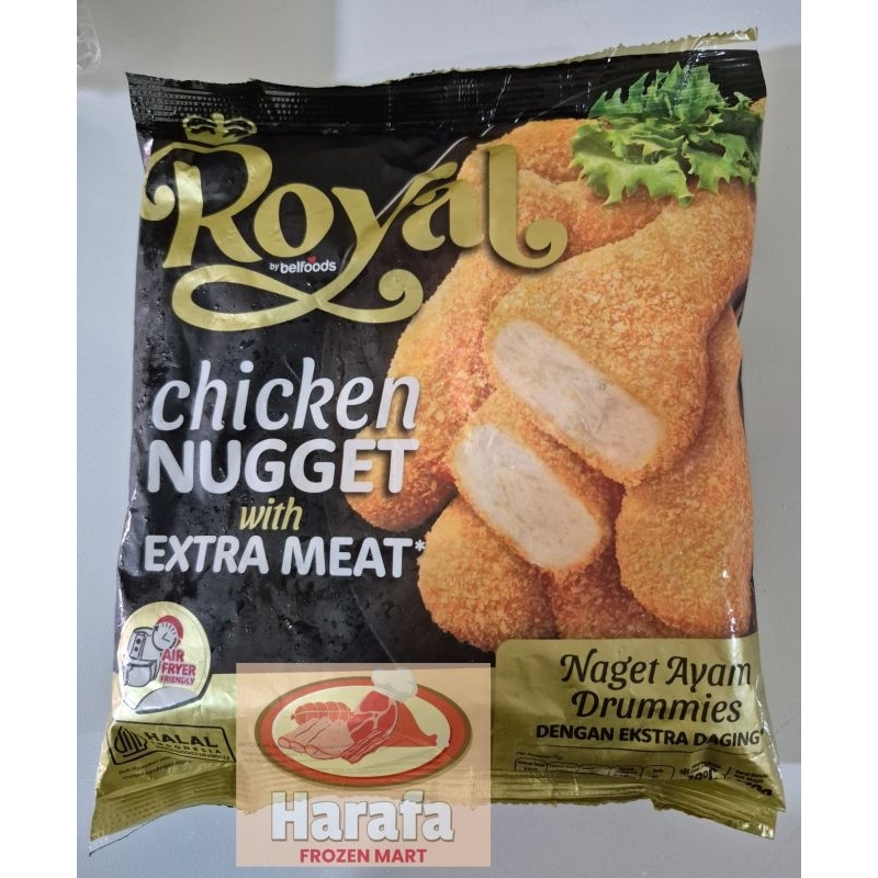 

ROYAL BELFOODS CHECK NUGGET WITH EXTRA MEAT DRUMMIES 470G