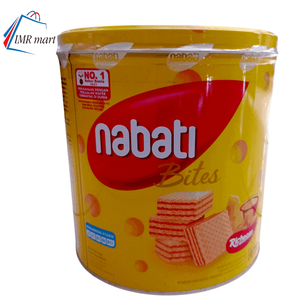 

Nabati Wafer Bites Kaleng Rasa Cheese Keju Berat 250 Gram