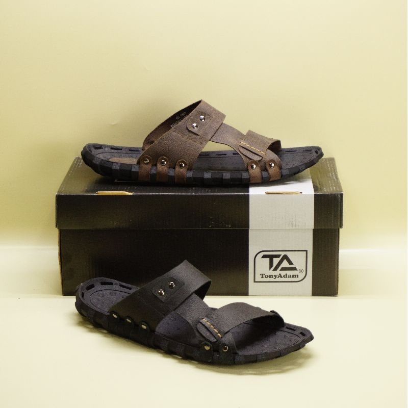TONY ADAM Sandal Pria Asli Kulit 100% GL 1503a