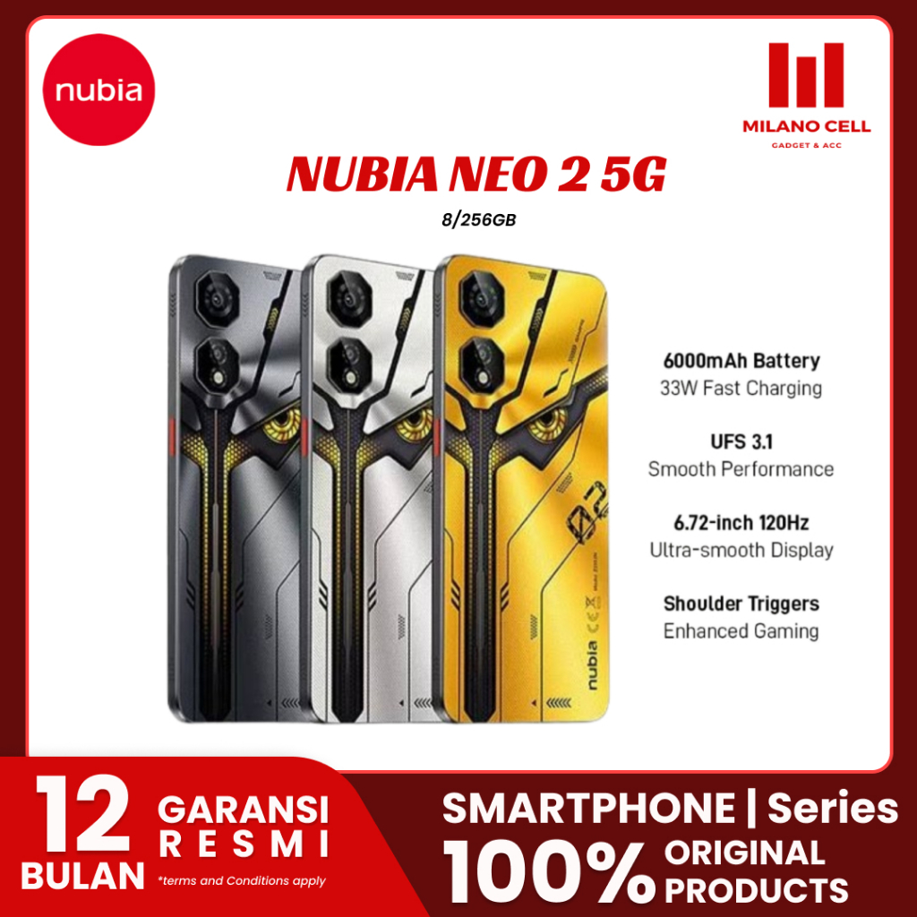 Nubia Neo 2 5G 8/ 256GB Garansi Resmi