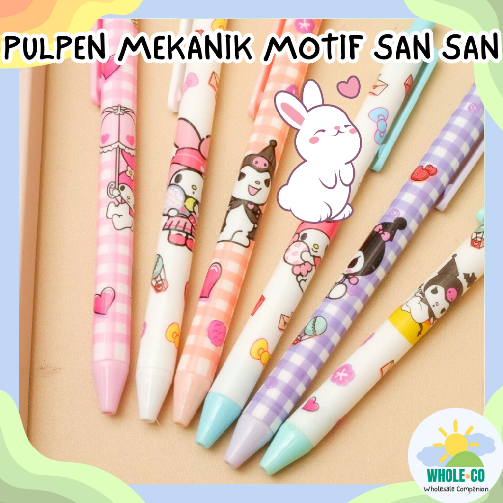 

Pulpen Mekanik Motif San San 3.0 Premium Pena Gel Cetek Kuro Melo Lucu Unik Imut Termurah Grosir Cod