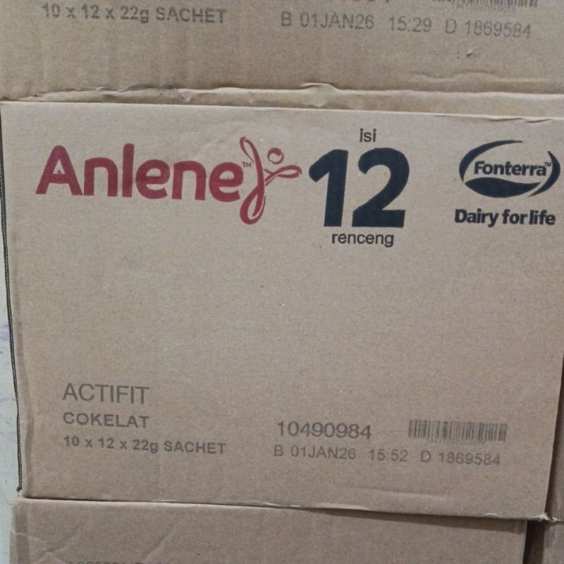 

HARGA HEMAT 1DUS ISI 12 RENCENG ANLENE SUSU BUBUK Dewasa ACTIFIT CHOCOLATE nutrisi terbaik untuk tulang, sendi, dan otot