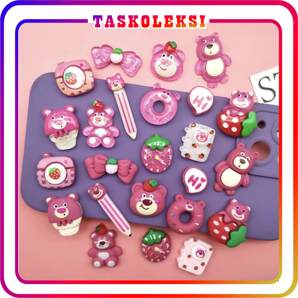 

☛TK☚ Stiker 3D Pink Aesthetic PIN Motif Lotso R1193