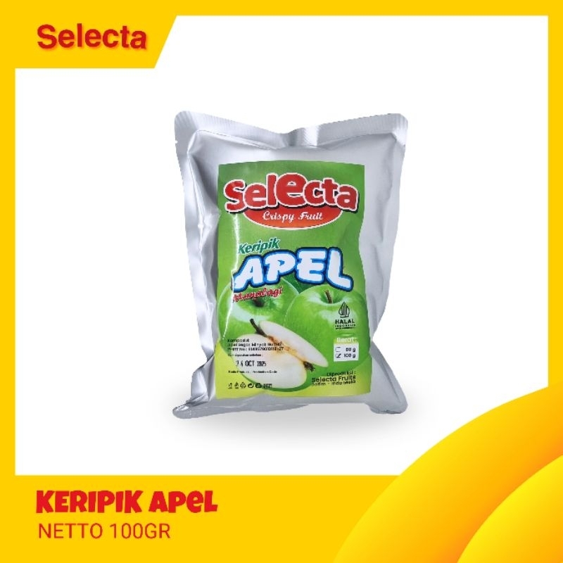

Keripik Buah Apel Grade A [ SELECTA FRUIT ] - Netto 100Gr - Snack Sehat