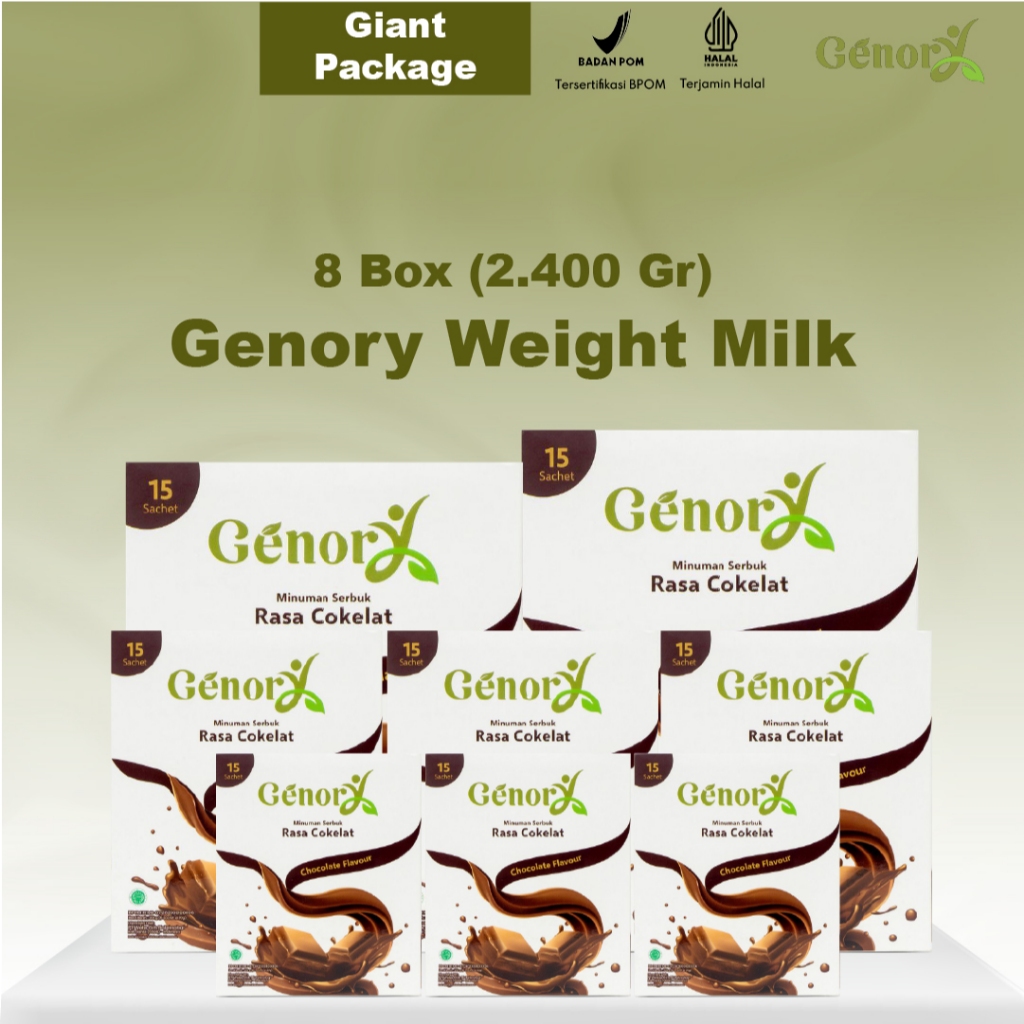 

GENORY Susu Penambah Berat Badan Bundle 8 Box
