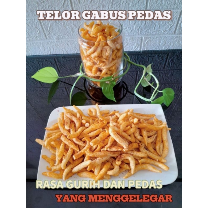 

TELOR GABUS GURIH PEDAS MENGGELEGAR/cemilan pedas gurih/camilan enak/snack favorit/jajanan grosir/makanan ringan/keripik pedas/jajanan asin( Nyemnyem Snack )