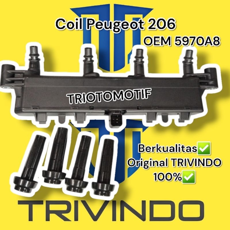 Ignition Coil pengapian peugeot 206 5970A8 trivindo
