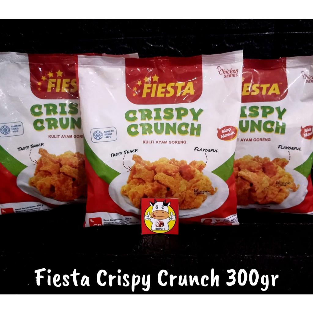 

FIESTA CRISPY CRUNCH KULIT AYAM KRISPI ORI / KULIT AYAM PEDAS 300GRAM - DISASS JOGJA