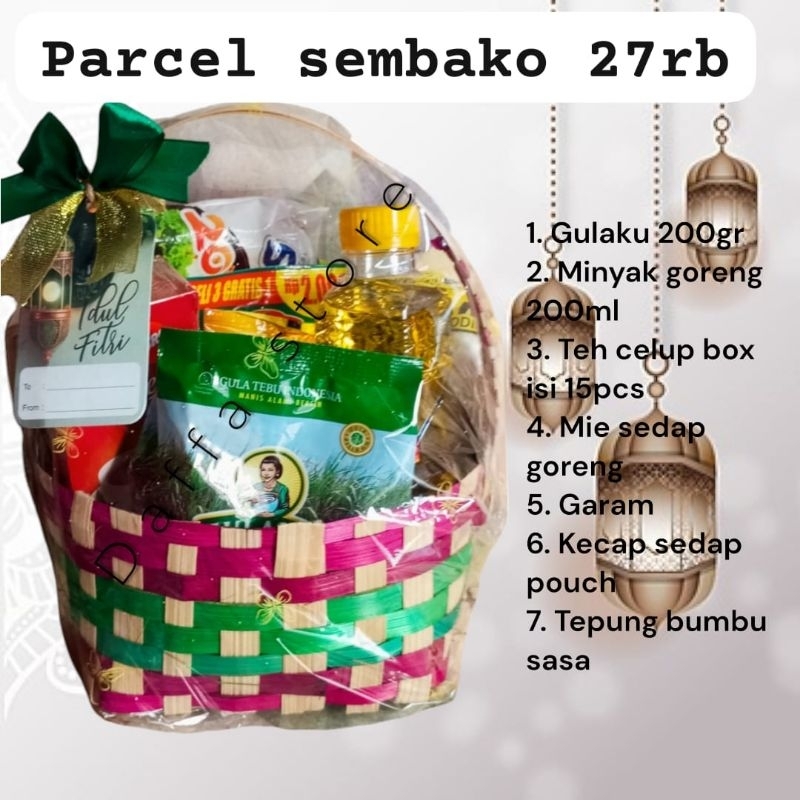 

Parcel snack lebaran/parcel sembako lebaran/parcel sederhana