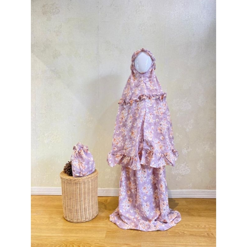 Mukena Anak Motif/Mukena Kids Rayon
