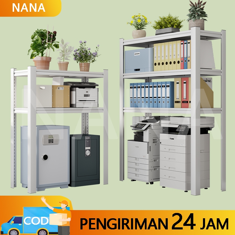 Rak Penyimpanan Cantik 3 Tingkat Rak Penyimpanan Kantor Rak Sudut Rak Besi Sudut Multifungsi