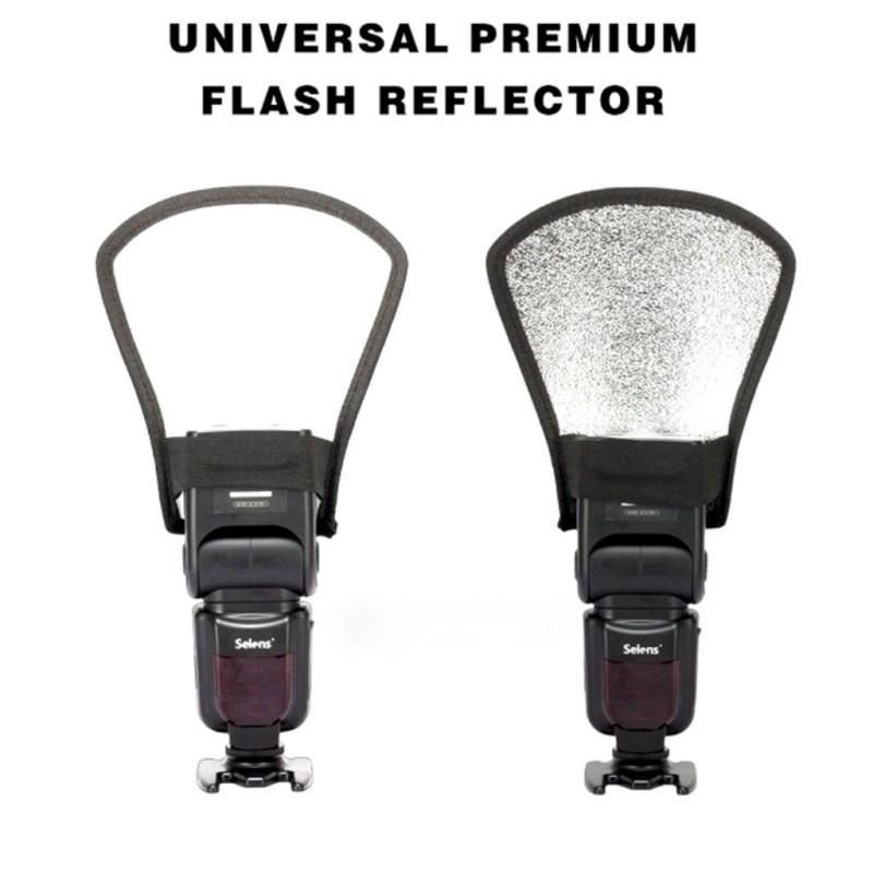 2in1 Reflektor Flash Silver White Reflektor Flash Eksternal Difuser Flash Difuser Flash Eksternal