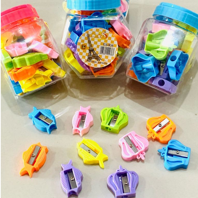 

(24pcs)Serutan Toples Mix / rautan penyerut / sharpener toples kecil