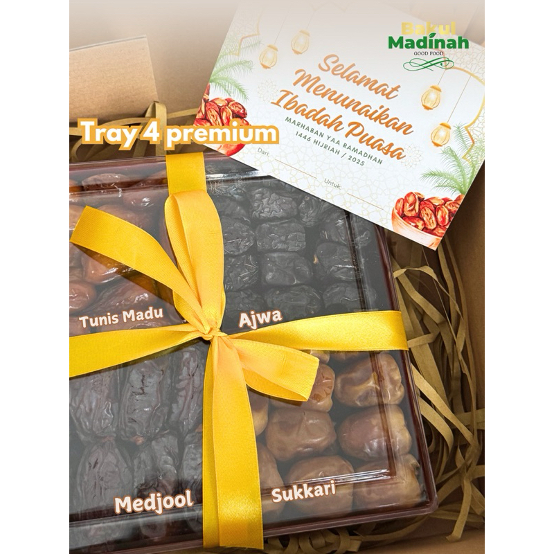 

[Bakul Madinah] - Kurma Hampers Tray 4 Kurma Premium