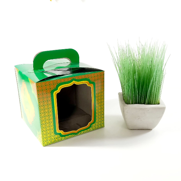 

Box Handle Idul Fitri / Gable Box Uk. (p) 15 x (l) 15 x (t) 13,5 cm