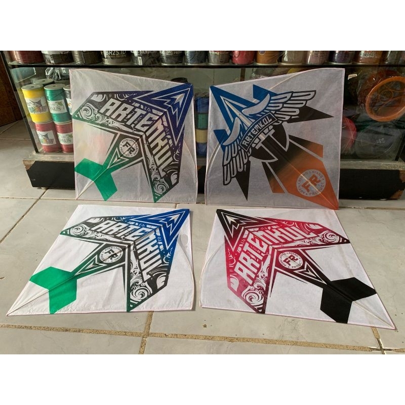 layangan seot dusta kertas minyak uk 54