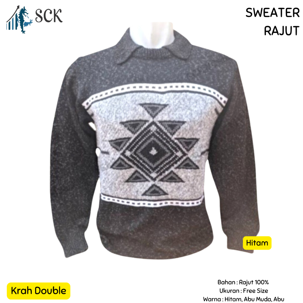 Sweater Trendy Rajut Pria Rompi Blong Krah Murah / Baju Hangat Dewasa - sckmenwear GROSIR