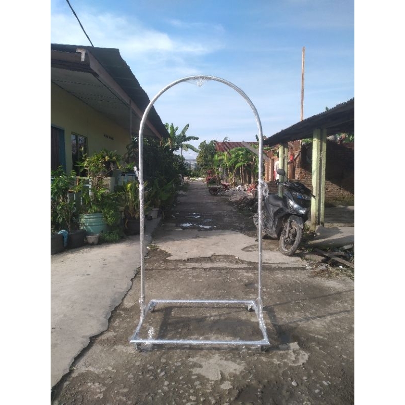 tiang ayunan bayi roda rem