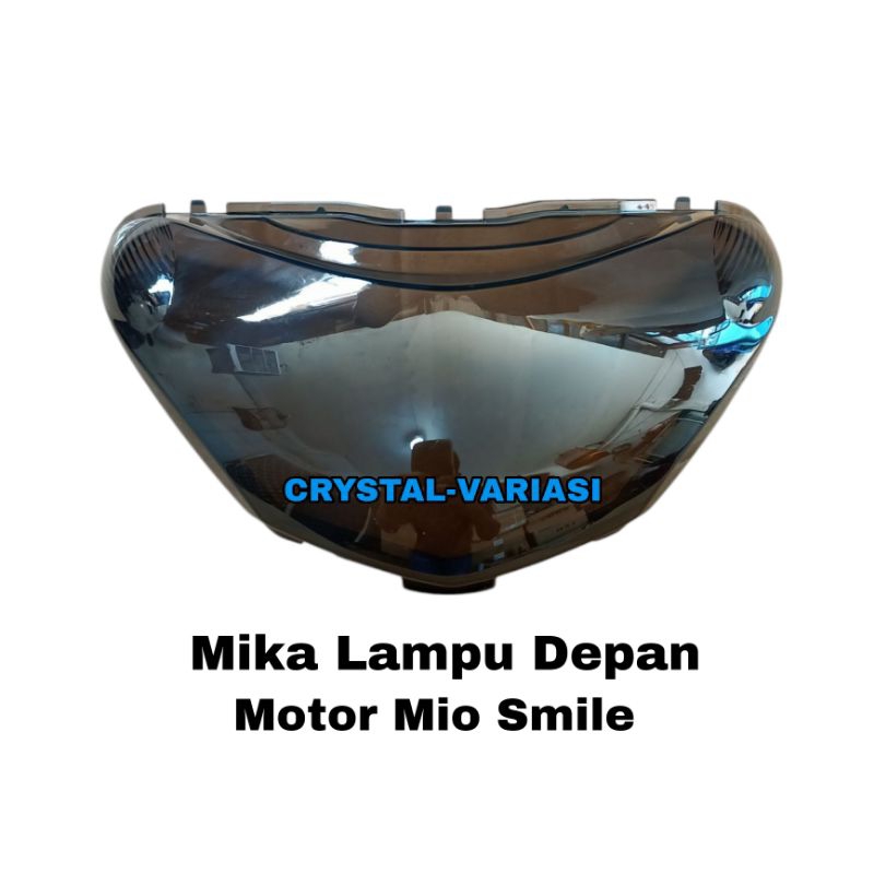 Cover Mika Lampu Depan Smoke Mio Smile/Mika Kaca Lampu Depan Mio Smile Smoke