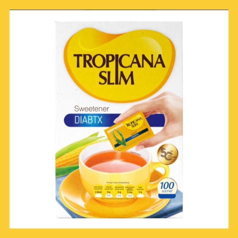 

Tropicana Slim Pemanis Nol Kalori Diabtx 100x2gr