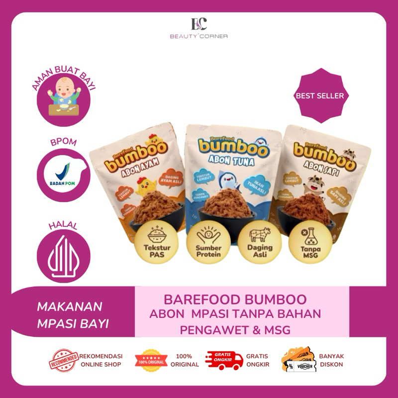 

Barefood Bumboo Abon Tanpa Bahan Pengawet & MSG 90gr