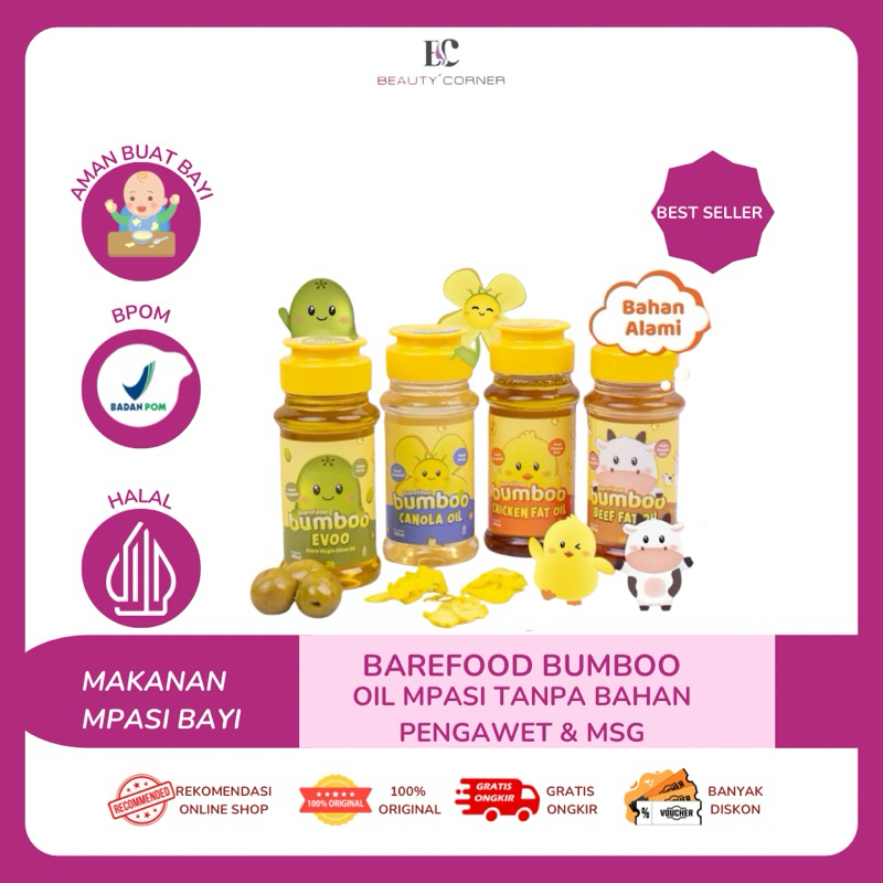 

Barefood Bumboo Oil MPASI Tanpa Pengawet 100ml