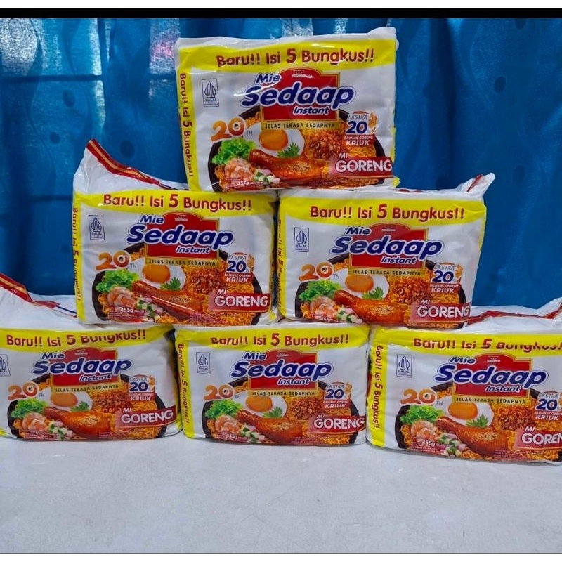 

Mi sedaap goreng kriuk paket hemat isi 5 bungkus