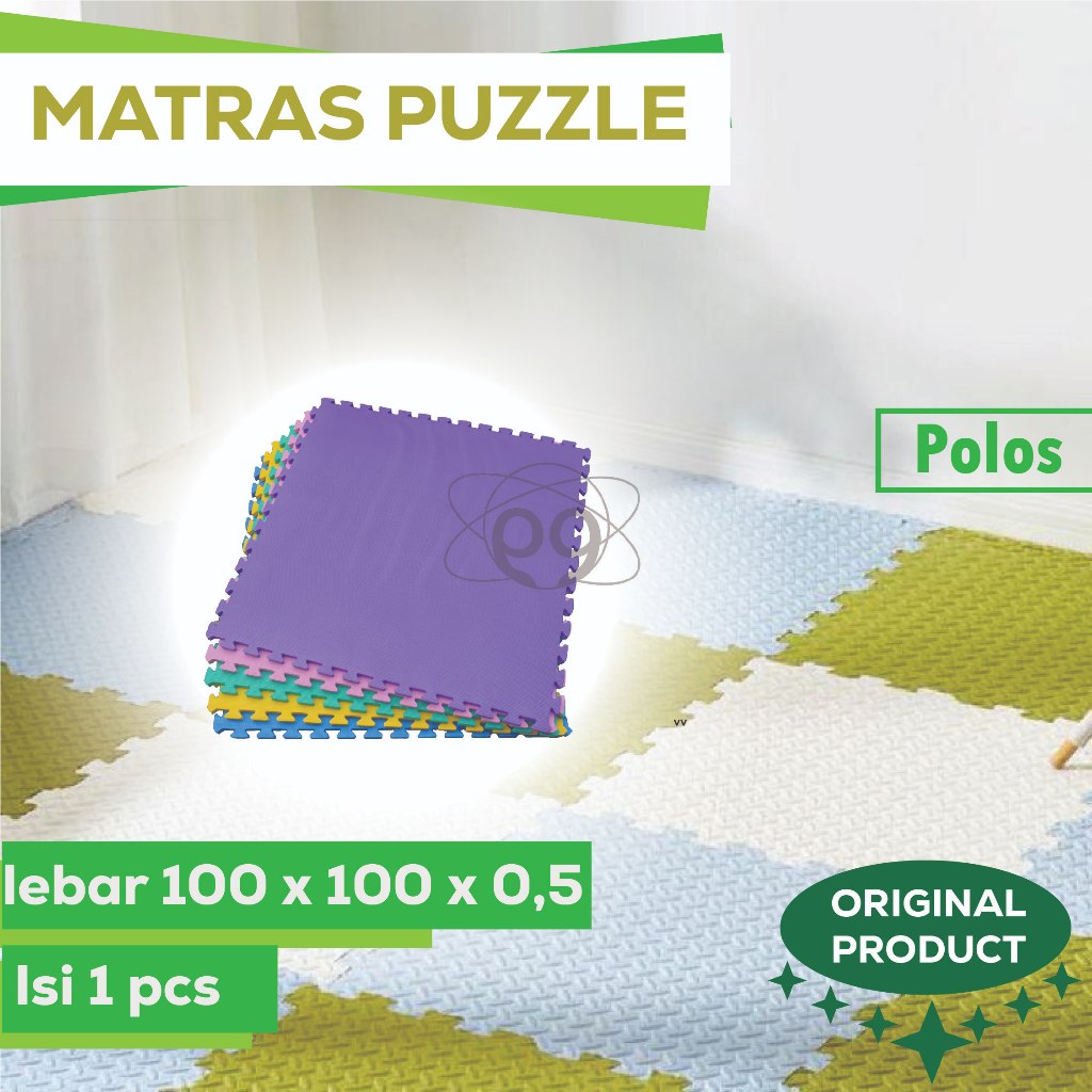 Alas Lantai Matras Puzzle ukuran 100X100 tebal 0,5 cm isi 1 pcs