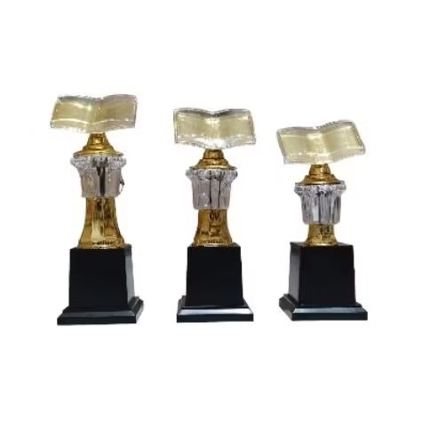 piala trophy kaki 1 b.225 gold 1set juara 123/piala mtq 1set juara 123/piala trophy murah meriah 1se