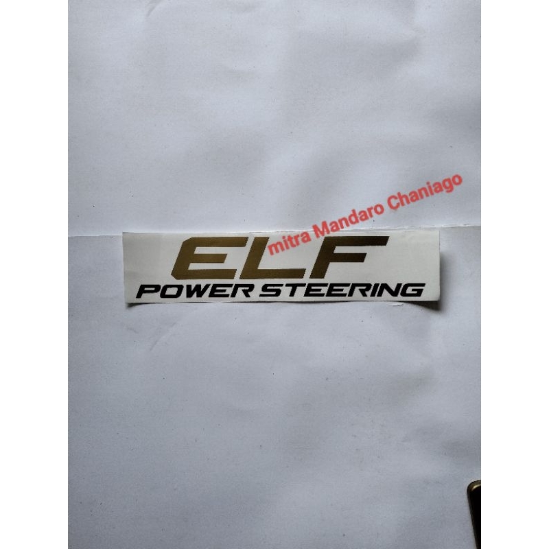 stiker mobil Isuzu Elf power steering