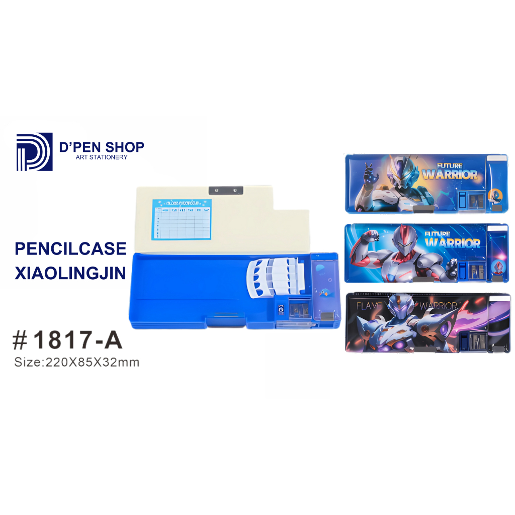 

Tempat Pensil Multifungsi Kotak Pensil Magnetik Warrior dengan Sharpener Pancase