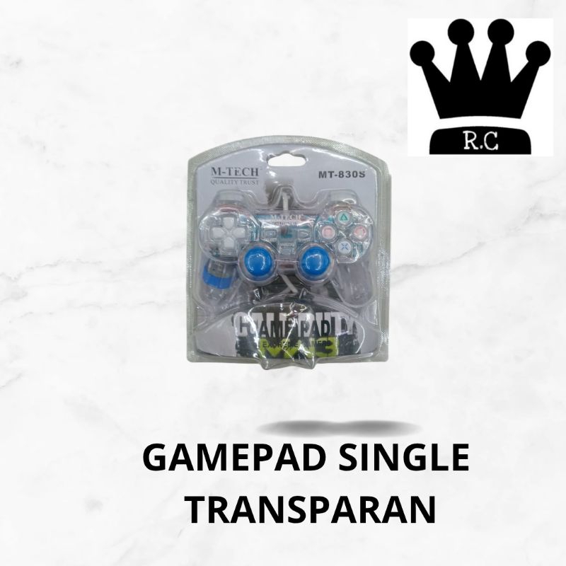 GAMEPAD SINGLE TRANSPARAN JOYSTICK USB