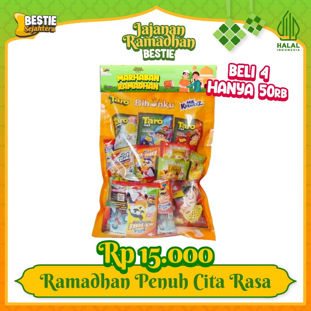 

50RB DPT 4 - Paket Fun Snack Ramadhan Edition - Paket Hampers Anak - Paket Ultah - Free Kartu Ucapan