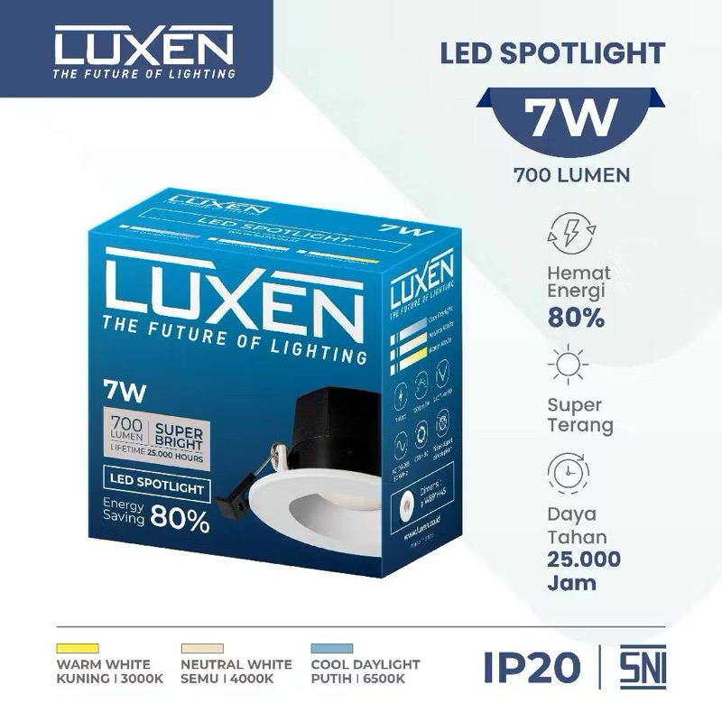 Luxen Spotlight Led COB 7w 4000k