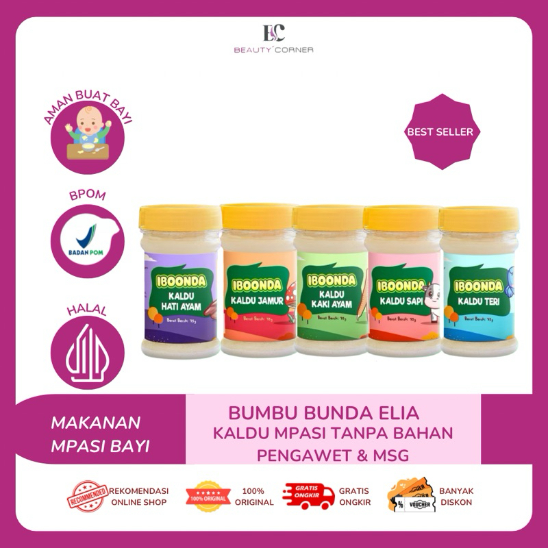 

BUMBU BUNDA ELIA Iboonda Kaldu Tanpa Bahan Pengawet & MSG 75gr