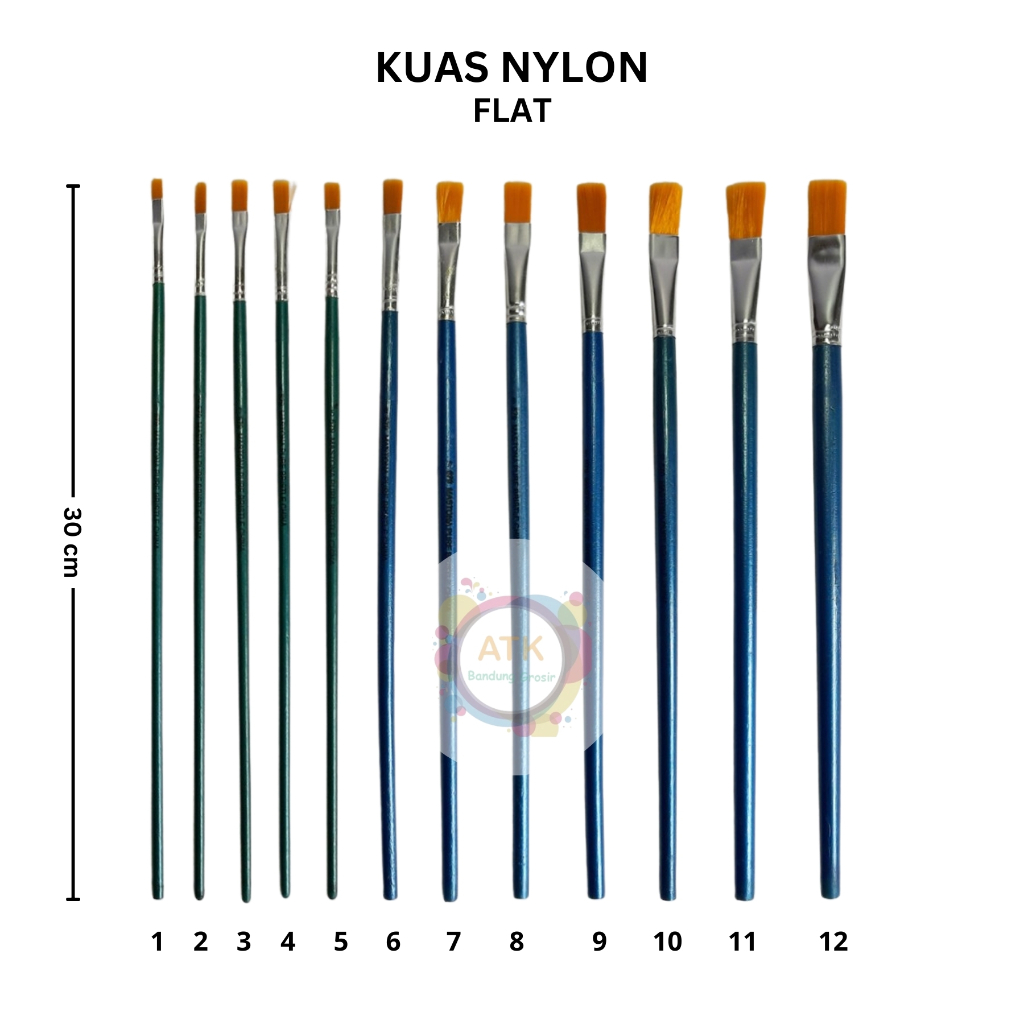 

Kuas Lukis / Brush Lukis Mastona Nilon 579 No 1-12 Kuas Melukis Nylon - Satuan