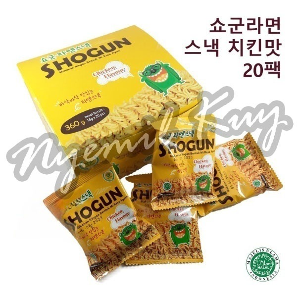 

【PER BOX】Korean Snack SHOGUN Mie Kering - Cemilan Mie Kremes - Mie Shogun Korea 320-480g