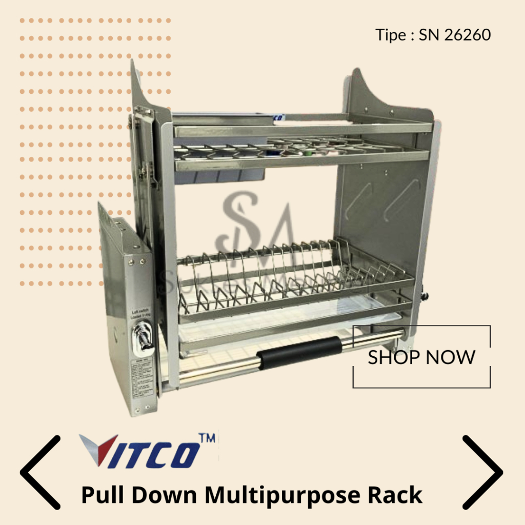 VITCO Pull Down Multipurpose Rack SN 26260 | Rak Serbaguna VITCO