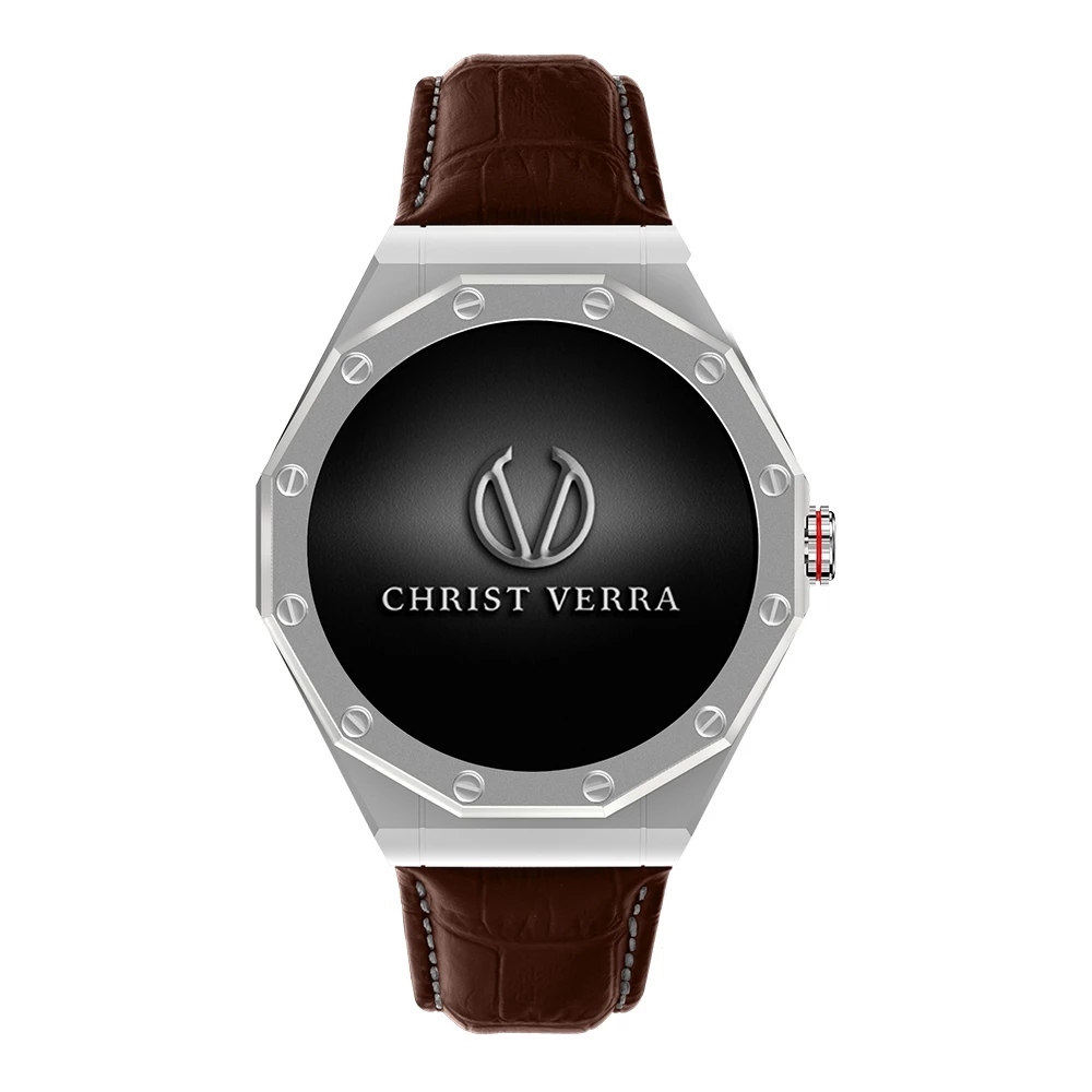 Jam Tangan Pria Tali Kulit Christ Verra CV BEYOND 0421 SLV