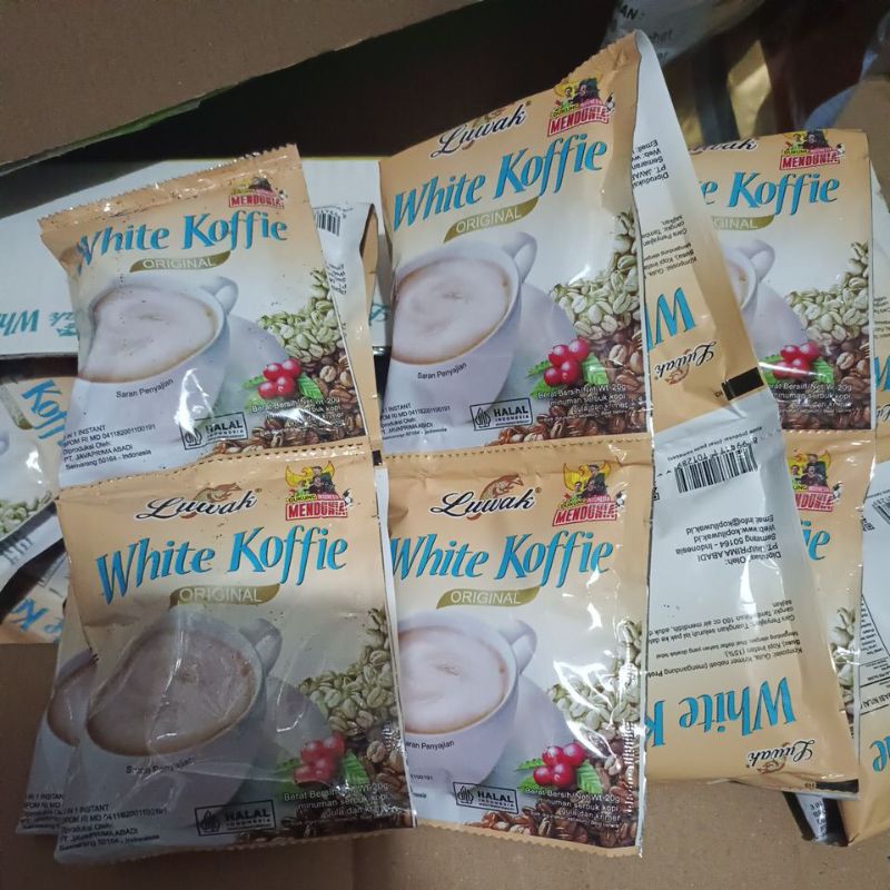 

Luwak white coffee 20g 1renceng isi 10sachet