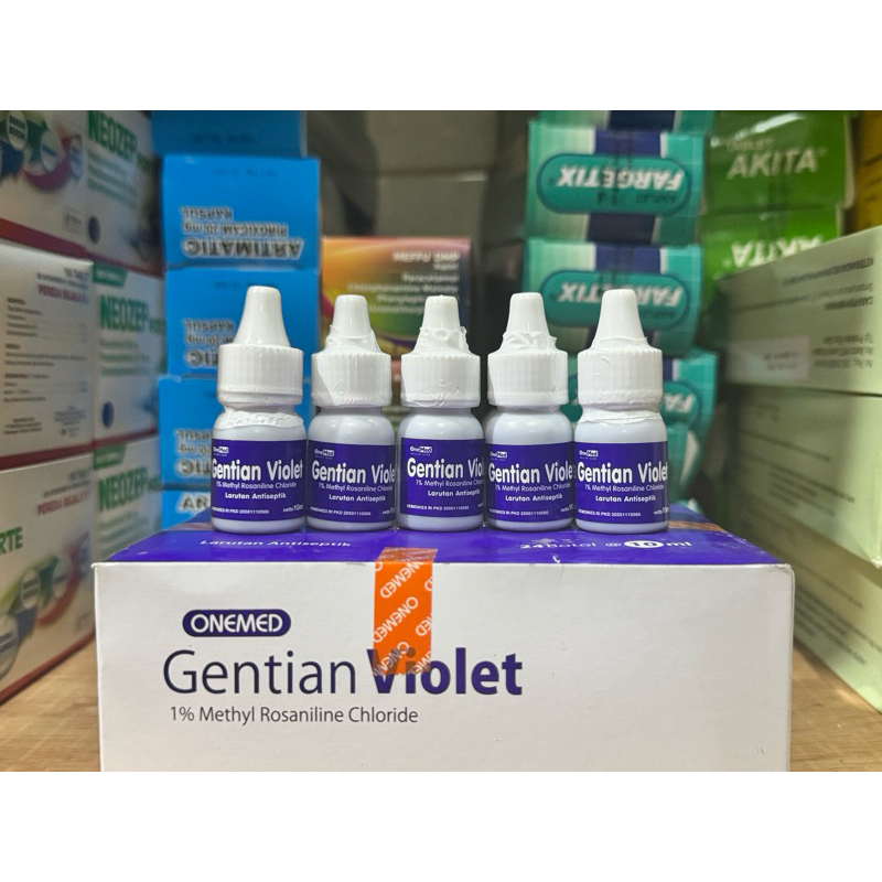Gentian Violet Onemed 10 ml - Obat Sariawan dan Bau Mulut