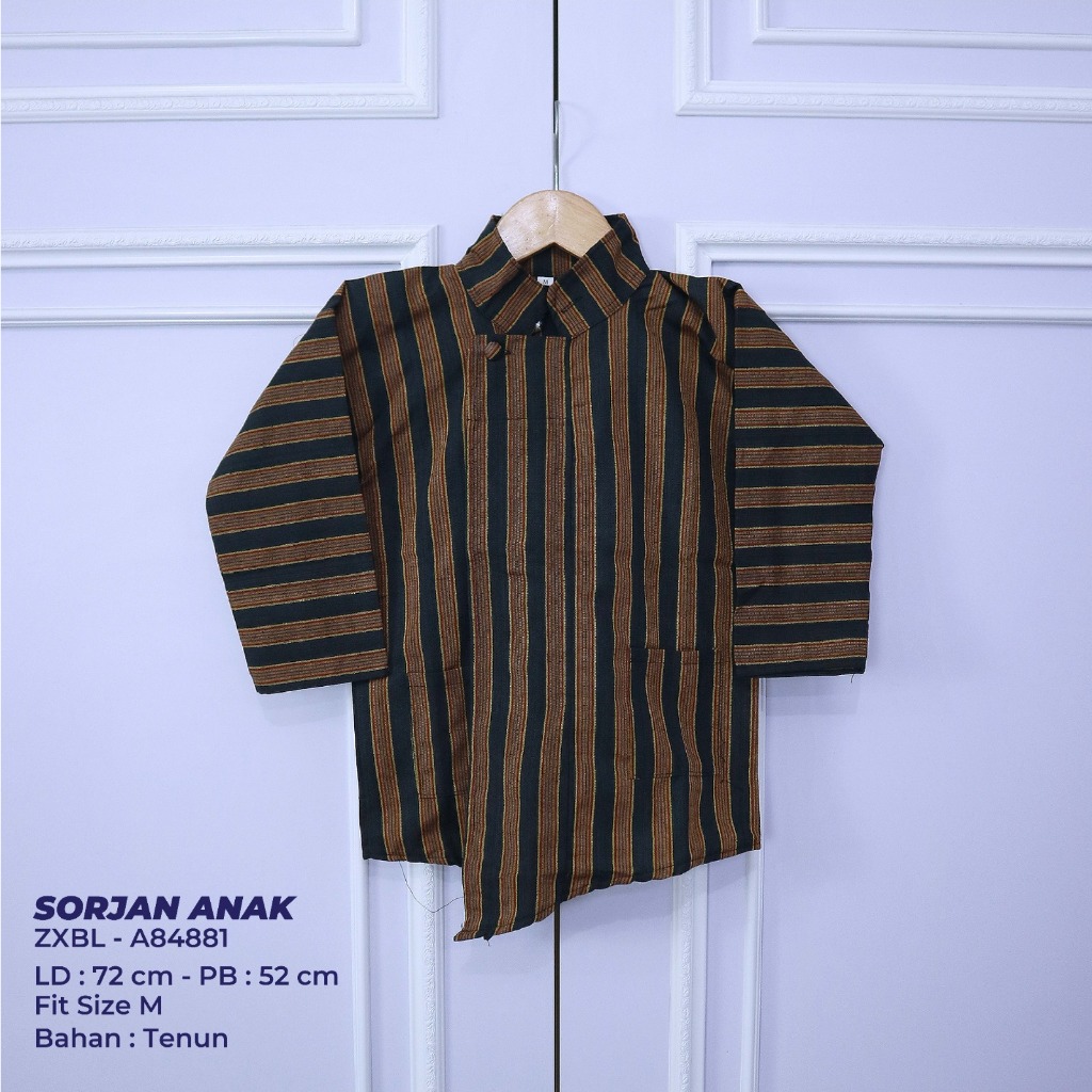 BAJU SURJAN LURIK ANAK LAKI-LAKI SURJAN ANAK COWOK BAJU TRADISIONAL JAWA RIA BATIK SOLO