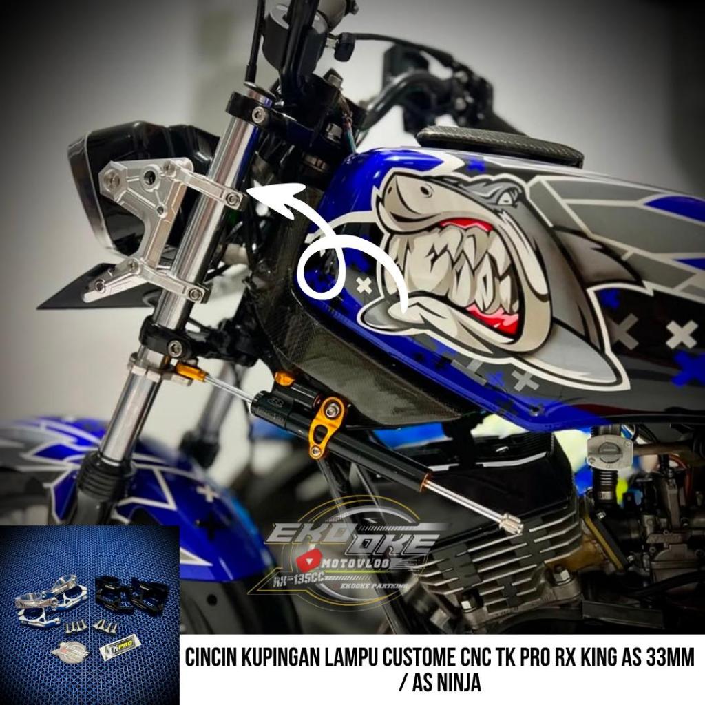 CINCIN KUPINGAN LAMPU CUSTOME CNC TK PRO AS 33MM