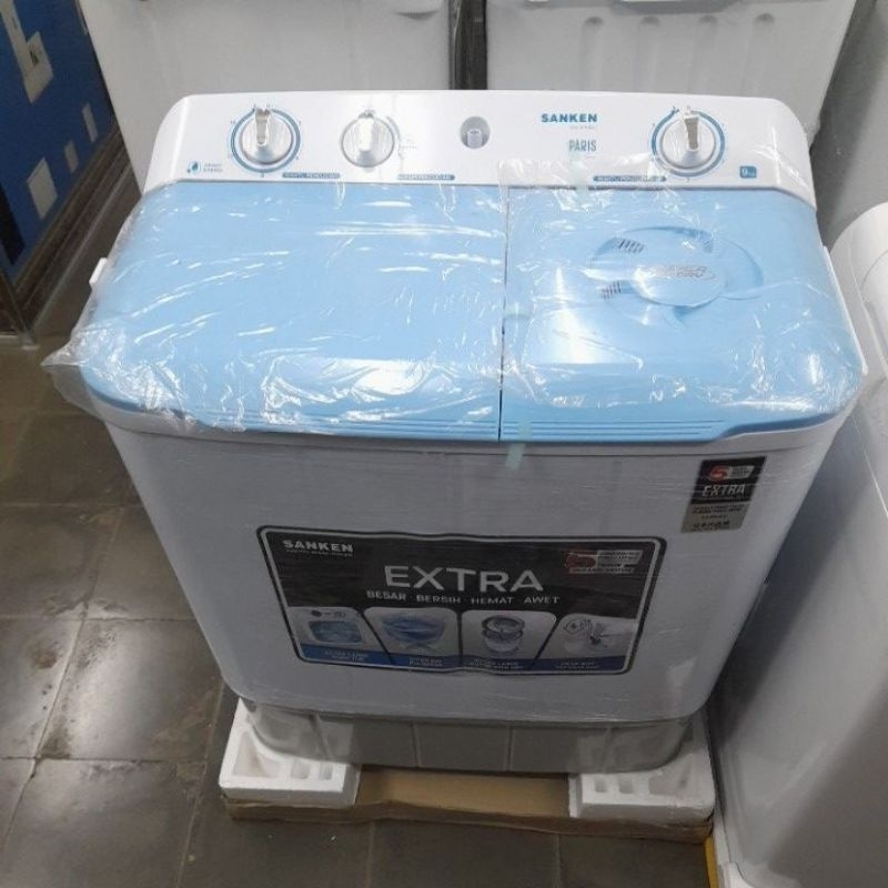 Mesin cuci Sanken 2 Tabung 9 Kg TW 9110
