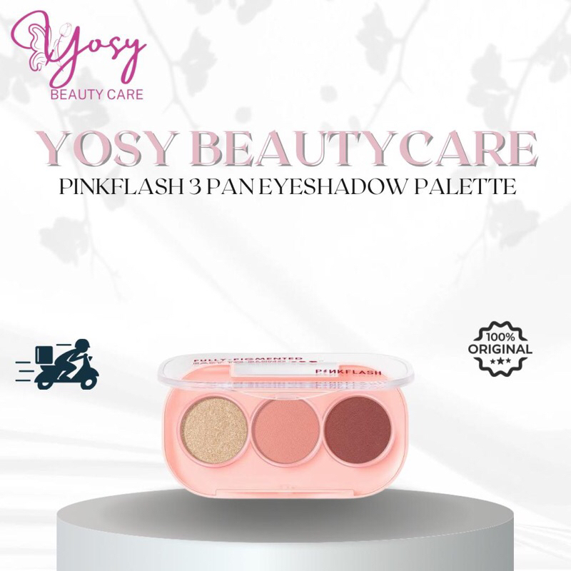 Pinkflash 3 Pan Eyeshadow Pallete Pigmented || Pewarna Mata