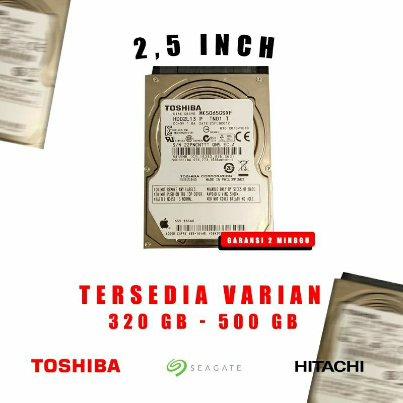 HardDisk Laptop murah 2,5 320 GB Sata